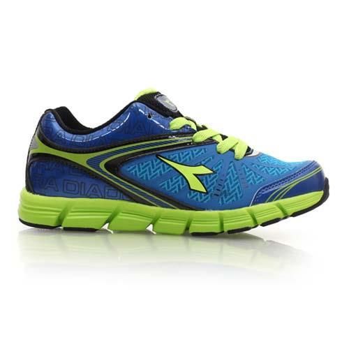 【DIADORA】男女大童慢跑鞋-路跑 寬楦 運動鞋 休閒鞋 寶藍綠