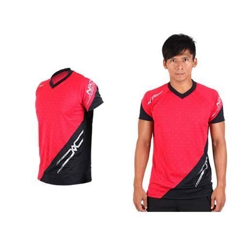 【MIZUNO】男排球短袖T恤-運動T恤 美津濃 NXT系列 紅黑
