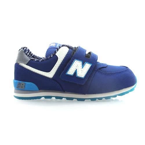 【NEWBALANCE】574系列 男女中童復古鞋-WIDE- NB N字鞋 藍白