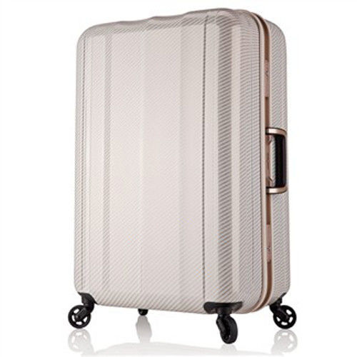 日本 LEGEND WALKER 6702-64-26吋 鋁框超輕量行李箱 碳纖白