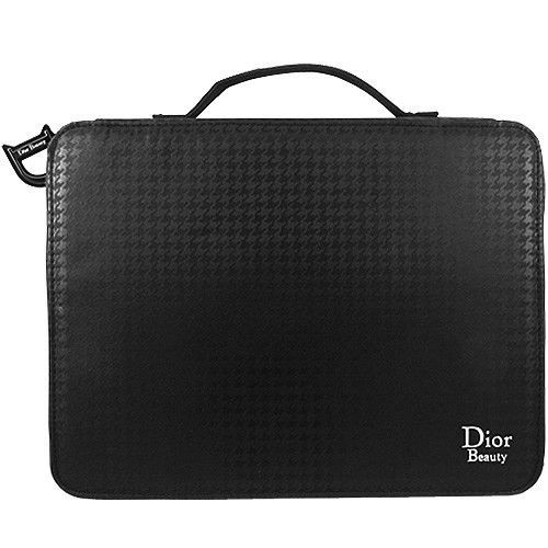 Dior 迪奧 純黑經典千鳥格紋旅行袋