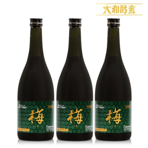 【大和酵素】日本原裝大和紀州梅精萃本草酵素(720ml/瓶)x3瓶