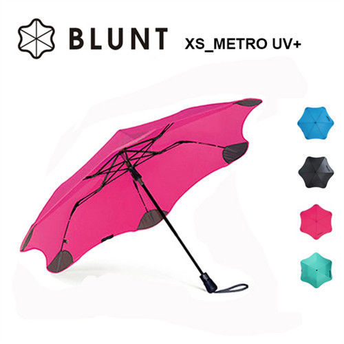 【紐西蘭BLUNT 保蘭特】抗強風防反傘完全抗UV美人傘(折傘XS_Metro UV+ 艷桃紅)