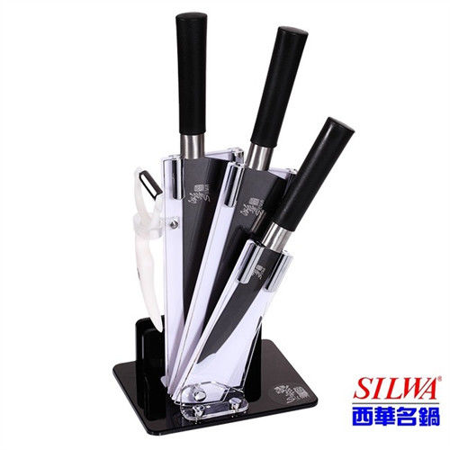 【SILWA西華】黑晶鑽碳刀具5件組