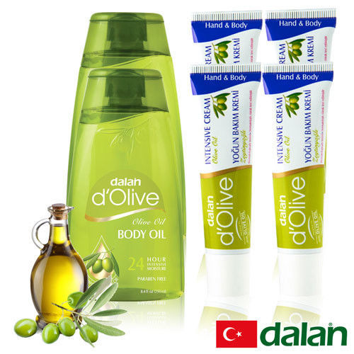 【土耳其dalan】頂級橄欖植物複方極緻修護美體美足共6件組