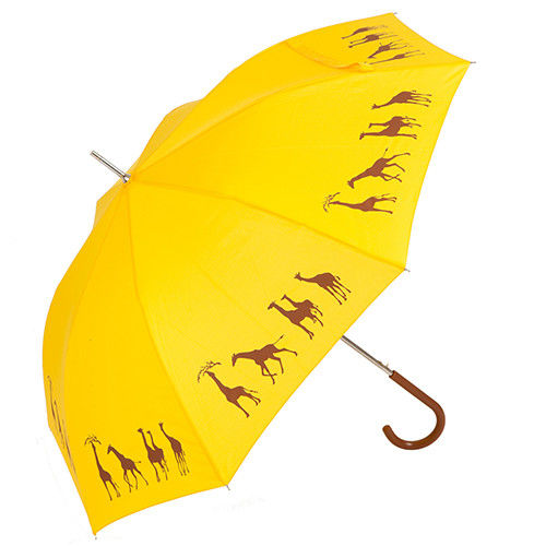 【雨傘詩人Poet of Umbrella】動物剪影直傘-Yellow  Mellow 長頸鹿-直傘