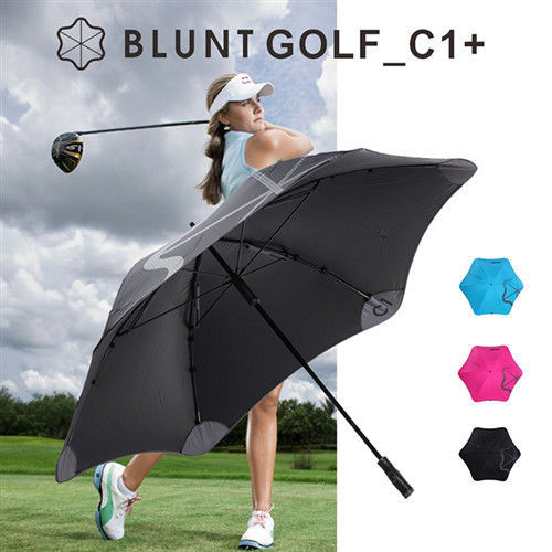 【紐西蘭BLUNT 保蘭特】抗強風 超輕量高爾夫球傘 完全抗UV C1+(時尚黑)