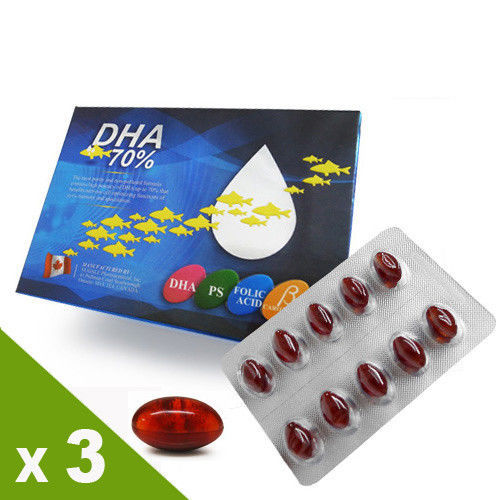 【Natural D】大頤天智能魚眼窩油DHA70%軟膠囊3入組