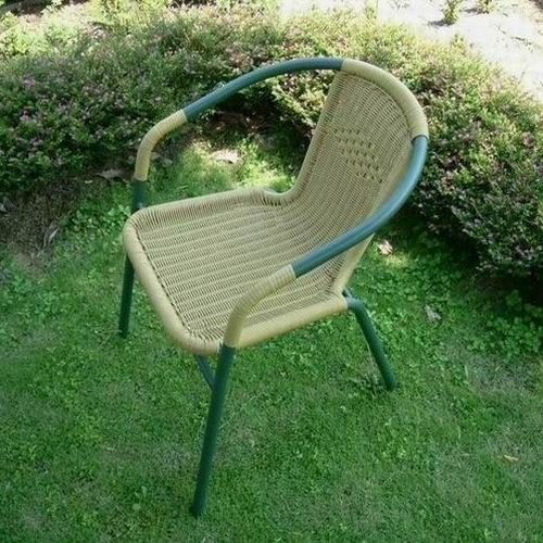 兄弟牌PE藤製鐵管休閒椅 (2入裝)-綠管