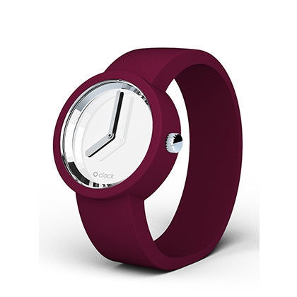 【O Bag】義大利品牌-Mirror 錶芯 + 波爾多紅錶帶 M