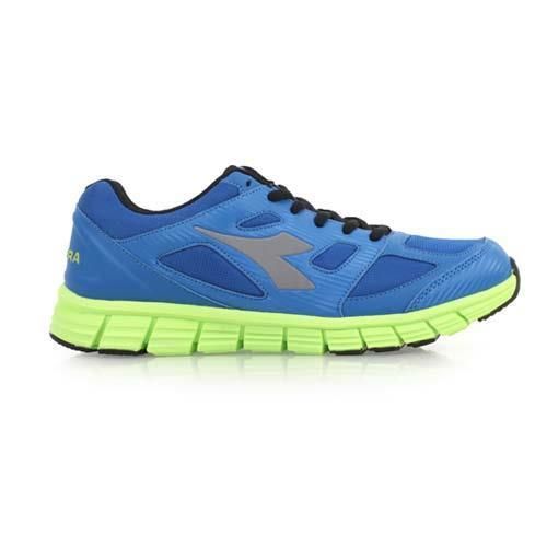 【DIADORA】男慢跑鞋-路跑 運動鞋 藍螢光綠