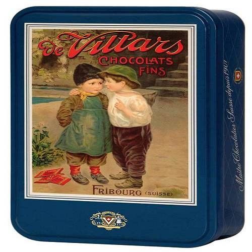 【Villars 維利斯】 兒童巧克力鐵盒-250g