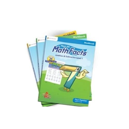 【美國PreSchool Prep 】Math Facts work book 數學加減法練習本 (共3本)