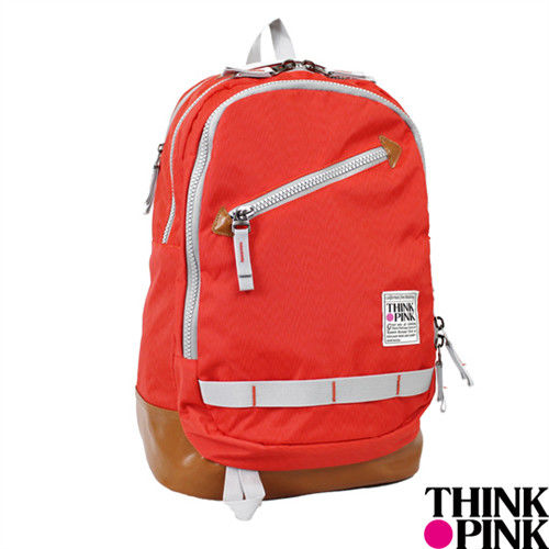 THINK PINK - 義大利品牌 輕旅系列 舒適透氣 機能後背包 - 螢光橘