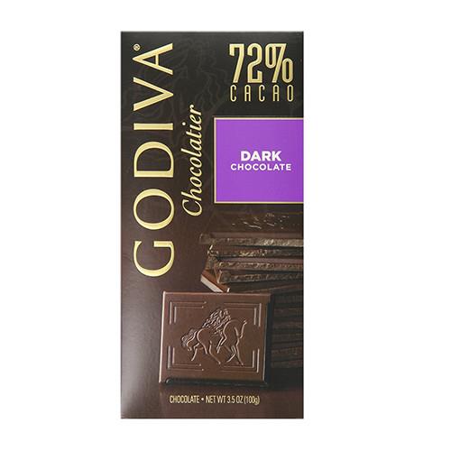 【GODIVA】72%黑巧克力磚