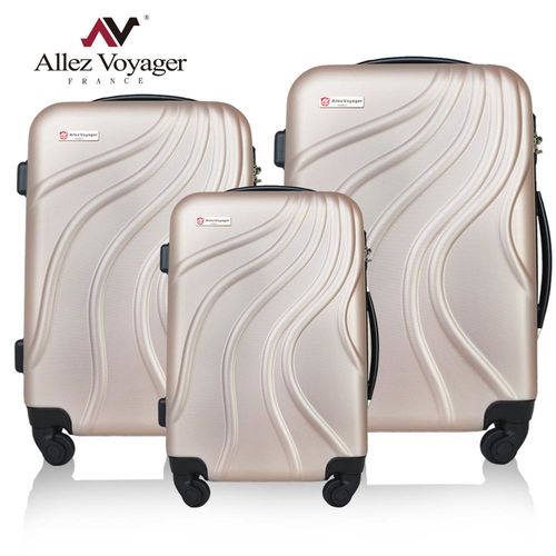 【法國 奧莉薇閣】行雲流水輕量防刮ABS20+24+28吋超值三件組行李箱/登機箱