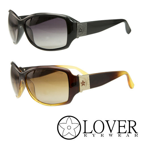 【Lover】精品長方膠框太陽眼鏡(9122 兩色選擇)