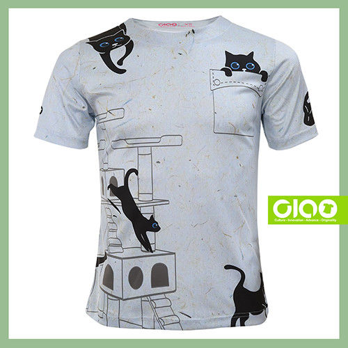 【CIAO TAIWAN】原創潮流設計T恤 Coolmax吸溼排汗/抗UV衫-貓奴