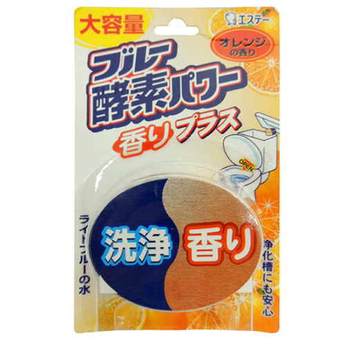 日本進口 馬桶自動清潔橘子酵素芳香錠消臭劑 LI-115426