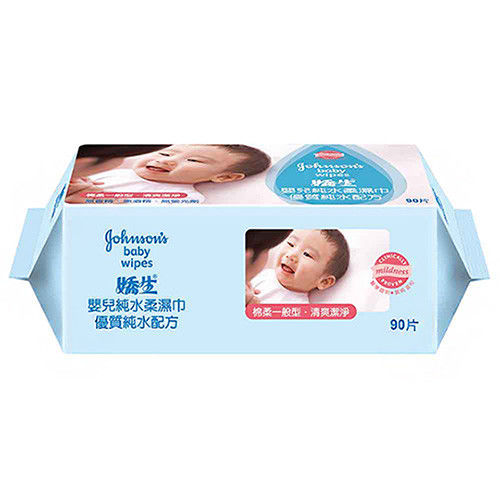 嬌生嬰兒 純水柔濕巾(一般型)90片x12入(箱購)