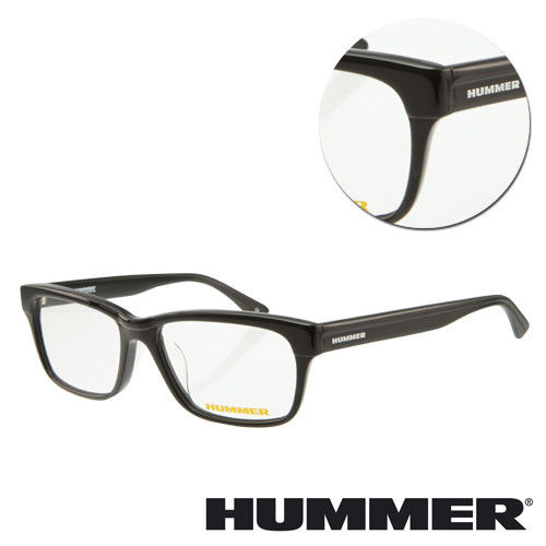 【HUMMER】全框板材黑色光學眼鏡(02-H2-314x-C1)