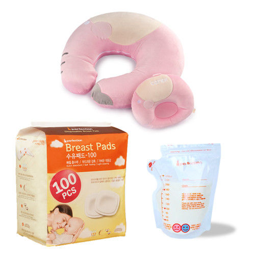 COTEX可透舒 哺乳三寶特價A組 含防汙授乳枕+母乳冷凍袋+拋棄式溢乳墊