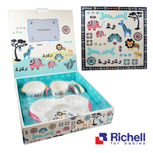 Richell日本利其爾 KinproKS-3 SA餐具禮盒