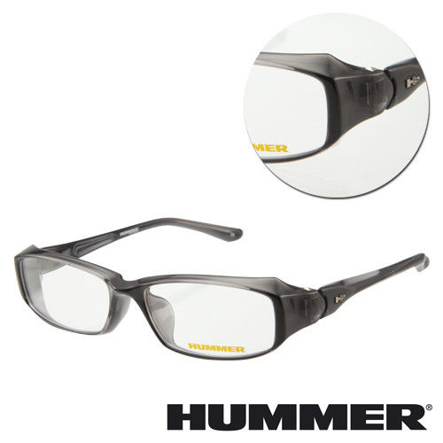 【HUMMER】方形亮面灰色光學眼鏡(H3-1001-C2)