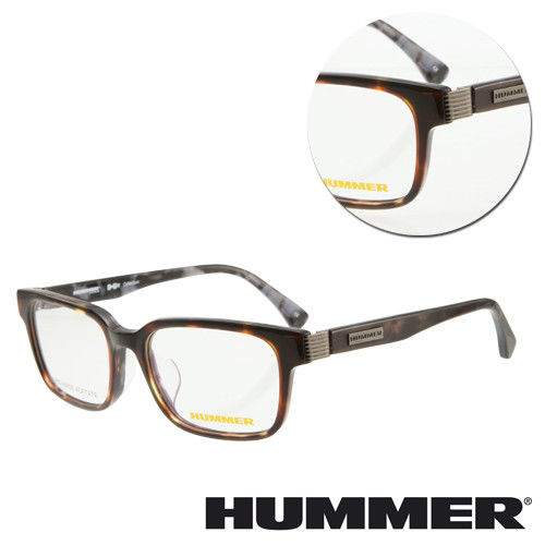 【HUMMER】方框淺色琥珀光學眼鏡(H2-3001-C2)