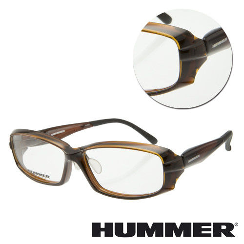 【HUMMER】粗框棕色光學眼鏡(H951-BR)