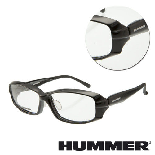 【HUMMER】粗框黑色光學眼鏡(H951-BK)