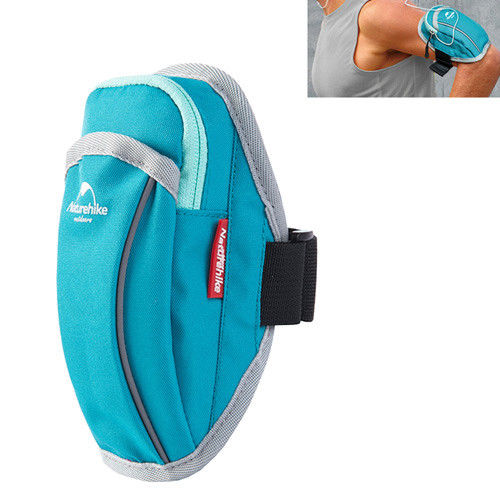 PUSH! 戶外休閒用品跑步包手機臂包袋手機臂套袋 U36-藍色