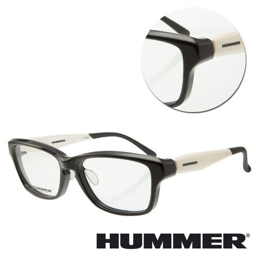 【HUMMER】方形全框白黑光學眼鏡(H952-BK/WH)