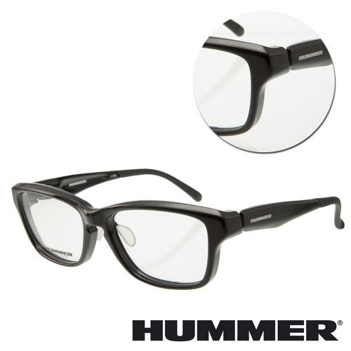 【HUMMER】方形全框全黑色光學眼鏡(H952-BK)