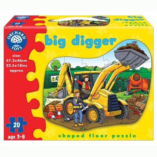 英國Orchard Toys 幼兒學習大拼圖 大挖土機 Big Digger