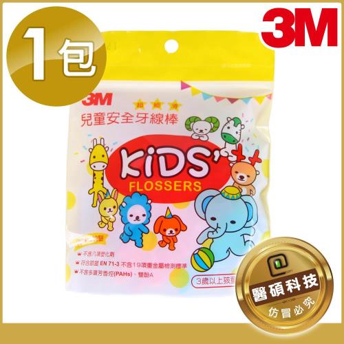 【3M】兒童安全動物造型牙線棒 (38支/袋)
