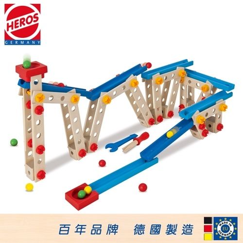 [HEROS]德國木玩 建築師系列-建構軌道球 140pcs