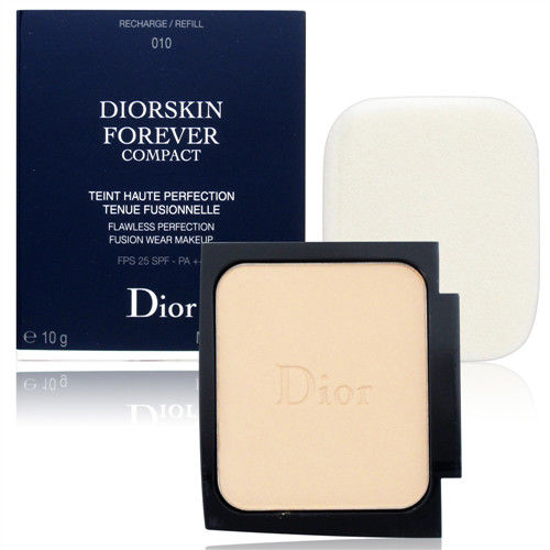 Dior 迪奧 光柔恆色水潤精華粉餅蕊 (不含粉盒) 贈原廠針管香水1份 色號可選 #010 #020