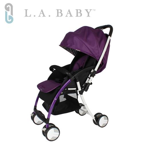 美國 L.A. Baby  超輕量雙向全罩嬰幼兒手推車 Travelight Baby Stroller (紫色)