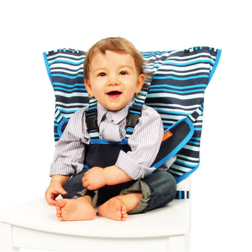 美國My Little Seat可攜式嬰兒安全座椅套-紳藍條紋