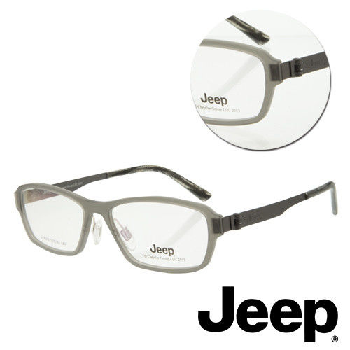 【JEEP】方形全框灰色光學眼鏡(J-F8016-C2)