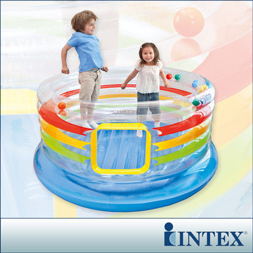 【INTEX】兒童跳跳床-多彩圓型-寬182cm (48264)-行動
