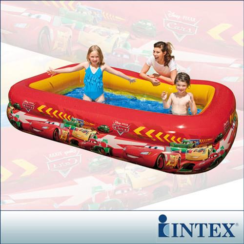 【INTEX】CARS迪士尼卡通長方型游泳池(749L) (57478)