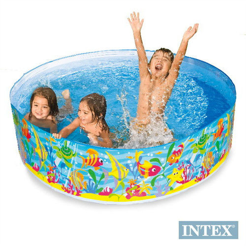 【INTEX】免充氣幼童戲水游泳池(直徑183cm)海洋世界 (56452)