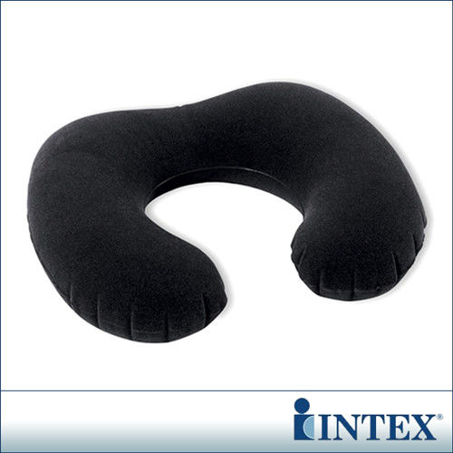INTEX《軟QQ》植絨充氣護頸枕-2入組-行動