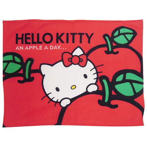 【Hello Kitty】蘋果多多 刷毛毯