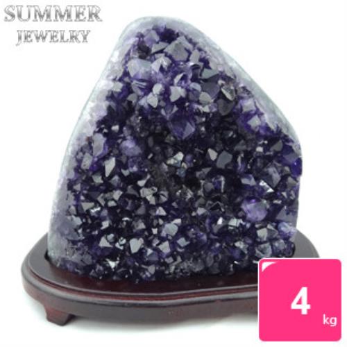 SUMMER寶石《隨機出貨》3A級烏拉圭紫水晶鎮4kg以上(頂級深紫色)