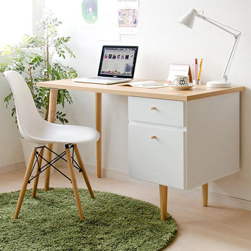 《舒適屋》拉德雙抽屜高質感工作桌/電腦桌(2色可選)