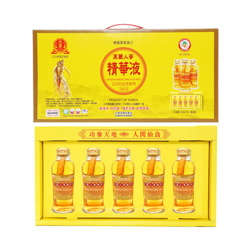 金蔘-韓國高麗人蔘精華液禮盒(120ml*5瓶 共1盒)