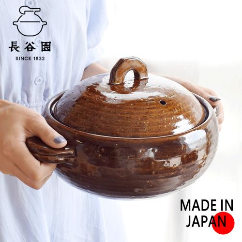 日本長谷園伊賀燒 多用途女子陶鍋(咖啡)